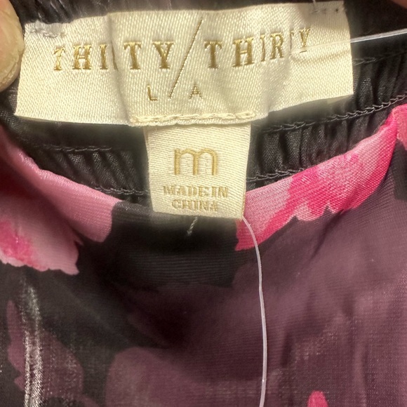 Thirty/Thirty LA Floral BabyDoll Top NWT - Picture 4 of 8